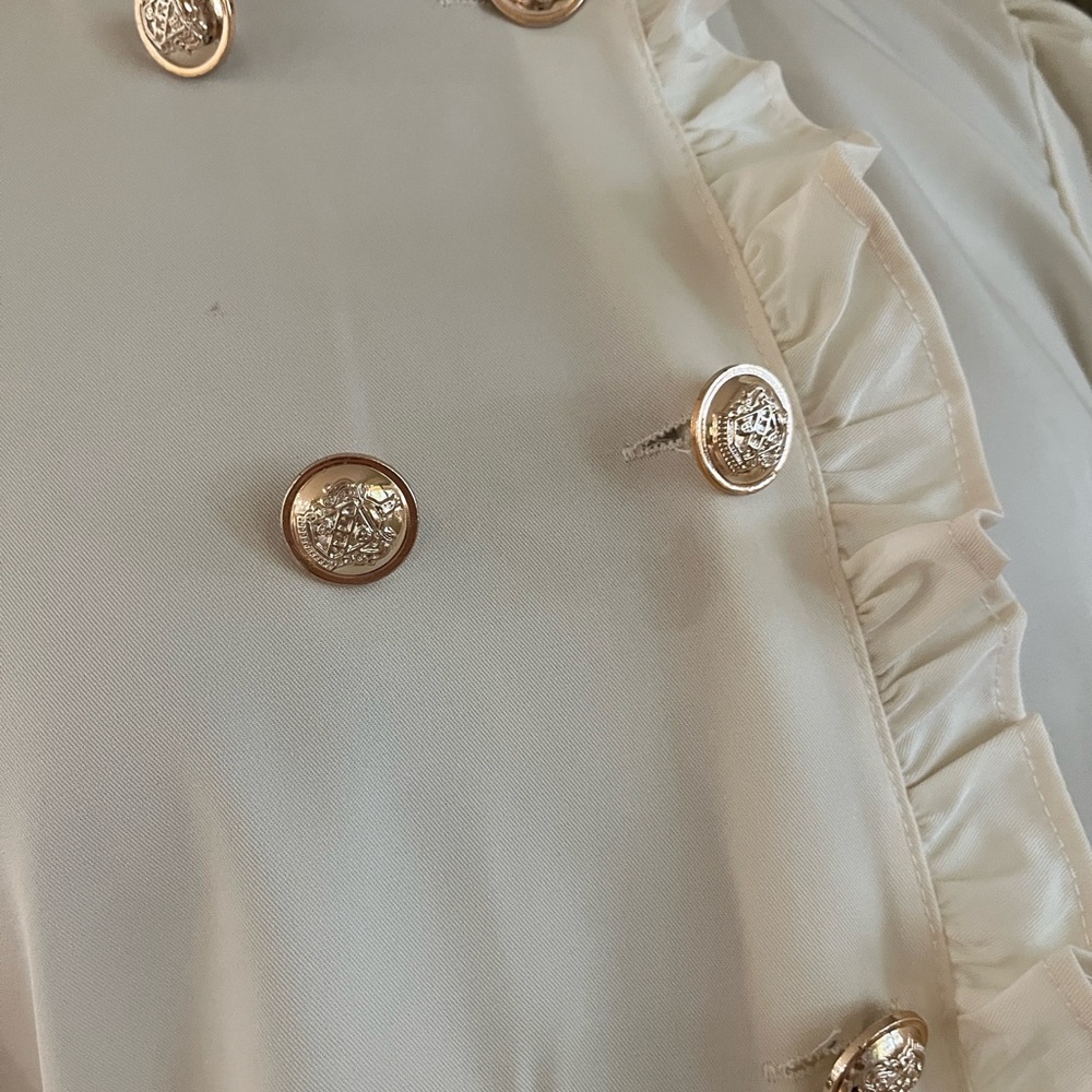 Chicwish Cream Ruffled Blouse - Picture 6 of 10
